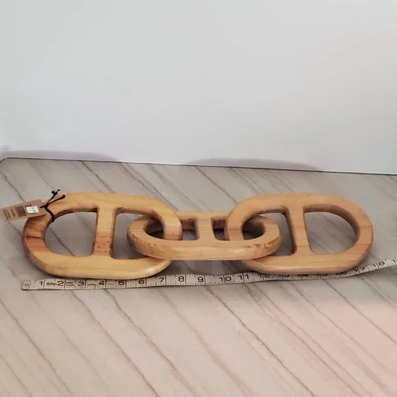 NEW CREATIVE CO-OP wood chain decor - Picture 2 of 4